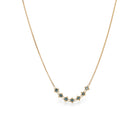 Petite Textile Blue Diamond Necklace