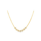 Petite Textile freshwater pearl necklace, approximately 0.65 cts, chain is 18k yellow gold and is ___" long.