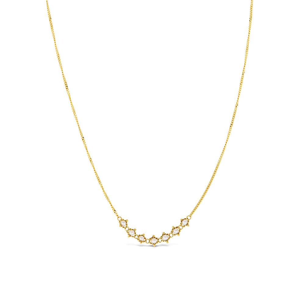 Petite Textile Freshwater Pearl Necklace
