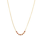 Petite Textile Ruby Necklace