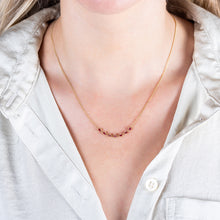 Petite Textile Ruby Necklace