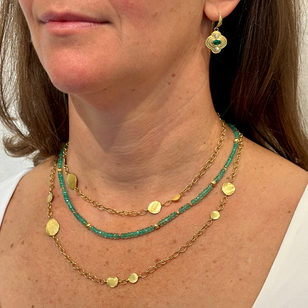34" Hydrangea Petal Necklace