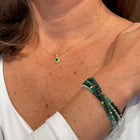 Ombre Emerald Multi-Wrap Bracelet