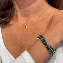 Ombre Emerald Multi-Wrap Bracelet