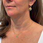 darling emerald pendant and quatrefoil earrings with emeralds and diamonds