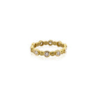 18K "Double Bubble Stacking Ring with Diamonds