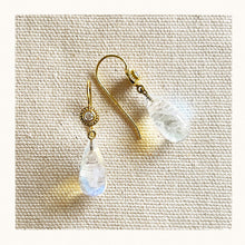 moonstone drop earrings