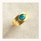 lighting ridge boulder opal ring