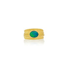 blades of grass lightning ridge opal ring