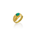 Lighting Ridge boulder opal blades of grass ring