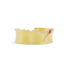 Carved Glacier Cuff Bracelet with Ruby