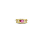 Blade of Grass Ring with Sri Lanka Ruby
