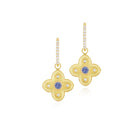 Dogwood Earrings with Tanzanite and Diamonds