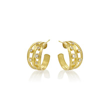 4 ribbon wrapped hoop earrings