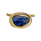 Labradorite Oval Swirl Necklace