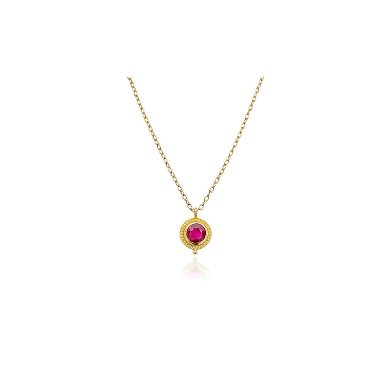 "Darling" Pendant with Ruby
