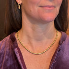 Granulated Hoop Earrings with Removable Ruby Drops