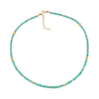 Faceted Emerald Bead Necklace