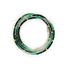 Ombre Emerald Multi-Wrap Bracelet