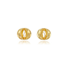 Wave Ball Earrings in 18K