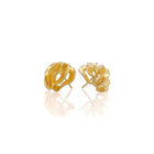 Wave Ball Earrings in 18K