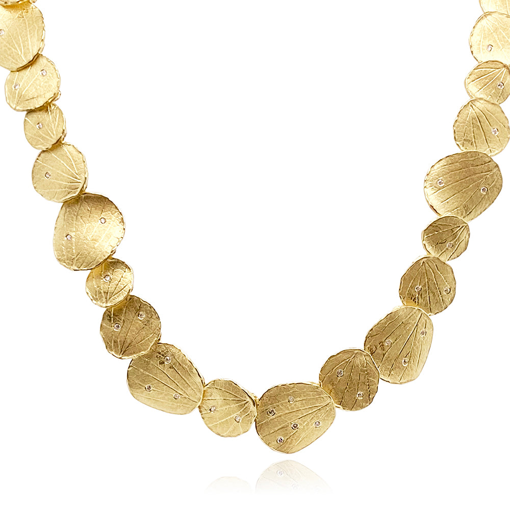 Hydrangea Petal Link Necklace