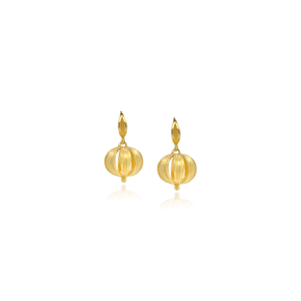 Leaf Ball Earrings