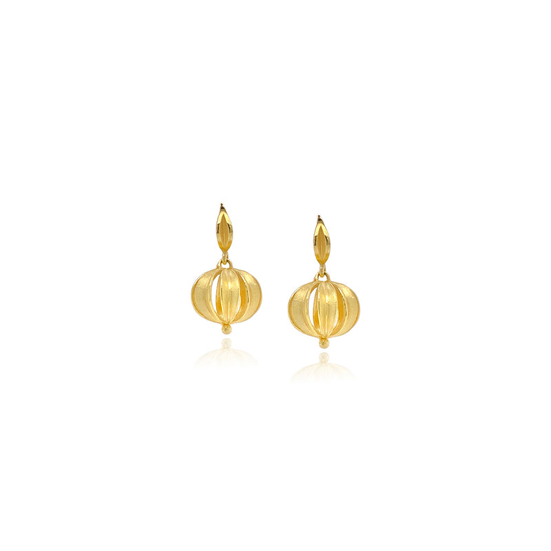 Leaf Ball Earrings