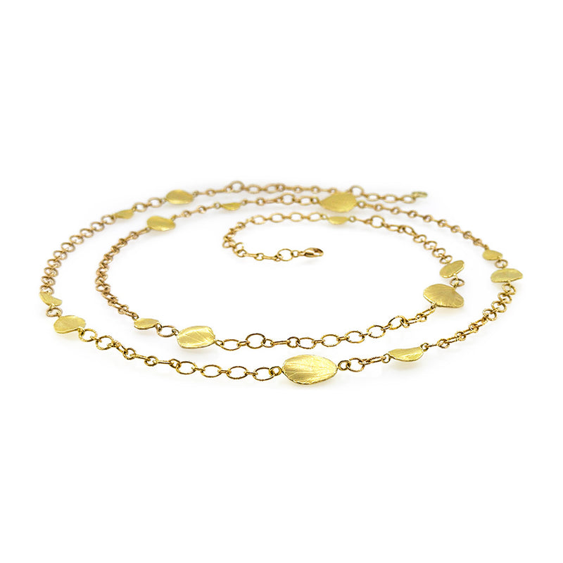 34" Hydrangea Petal Necklace