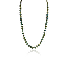 Double Length Clover Labradorite Necklace