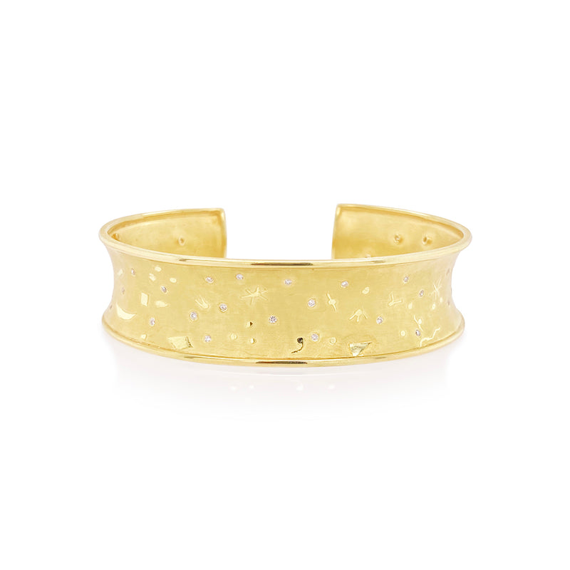 Milkyway Cuff Bracelet with Diamonds