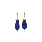 pagoda faceted lapis earrings