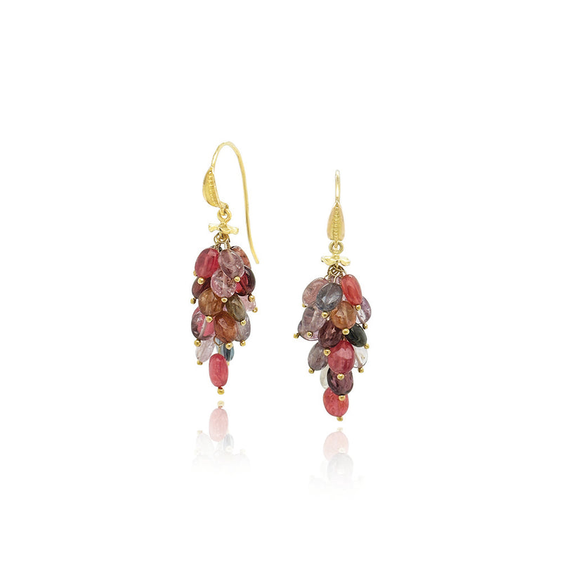 Spinel Cluster Earrings