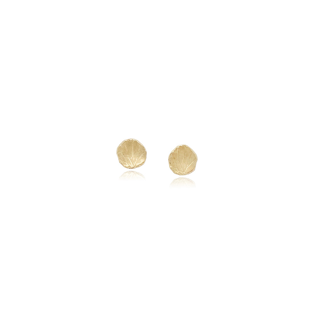 Small Petal Earrings in 18K Gold
