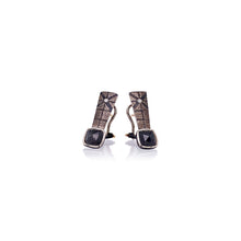 Black Diamond Earrings in Platinum, 18K Gold and Sterling Silver