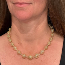 Graduated Gold Sphere Necklace