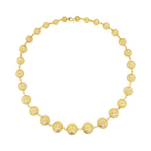 Graduated Gold Sphere Necklace