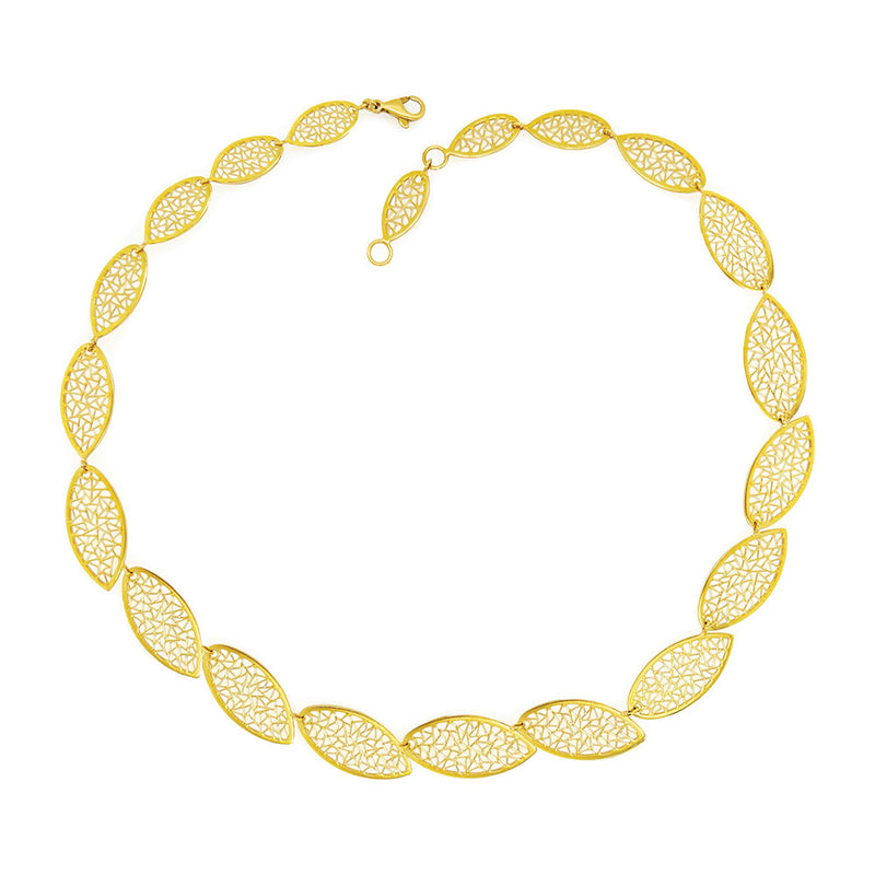 Gold Marquise Full Necklace