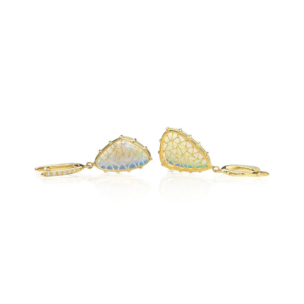 Australian Crystal Opal Earrings