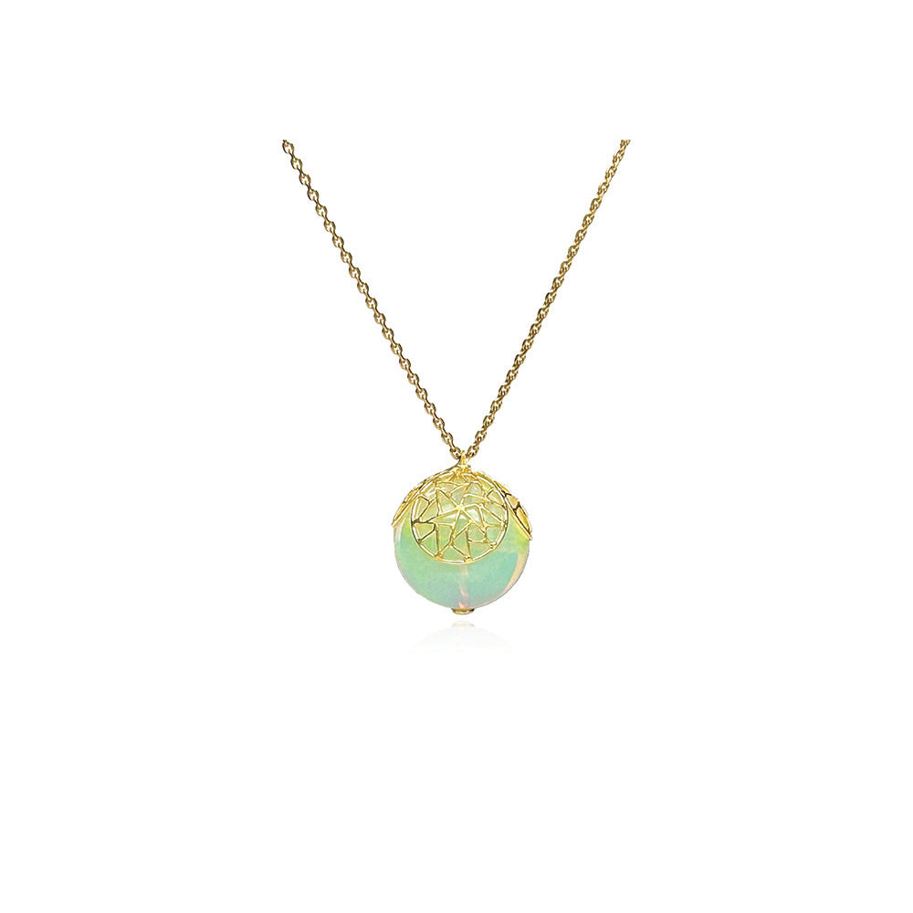 Large Ethiopian Opal sphere pendant