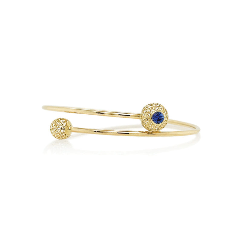 Blue Sapphire Cuff Bracelet