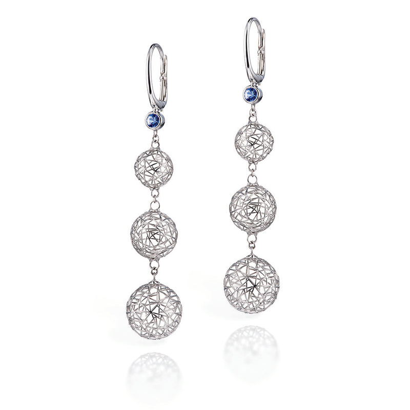 Sapphire Triple Drop Earrings Ii