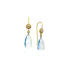 Tear drop moonstone earrings
