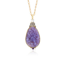 Large grape chalcedony pendant