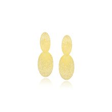 double stardust oval earrings
