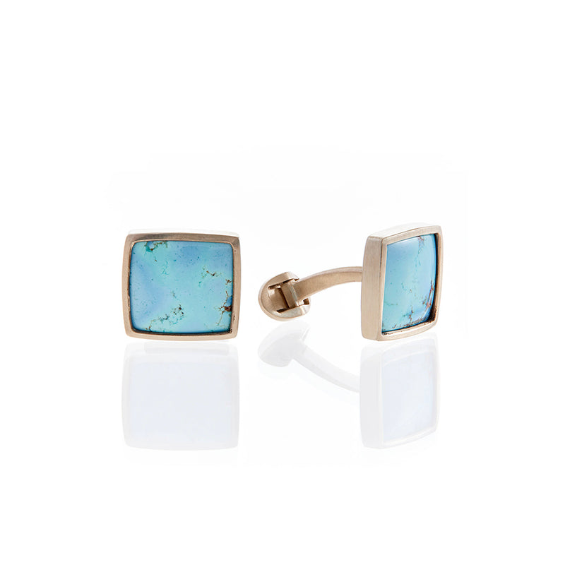 Lavender Turquoise Cuff Links
