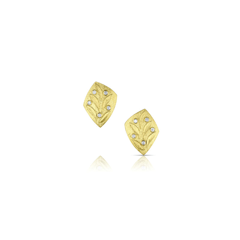Kite-Shaped Earrings with Diamonds