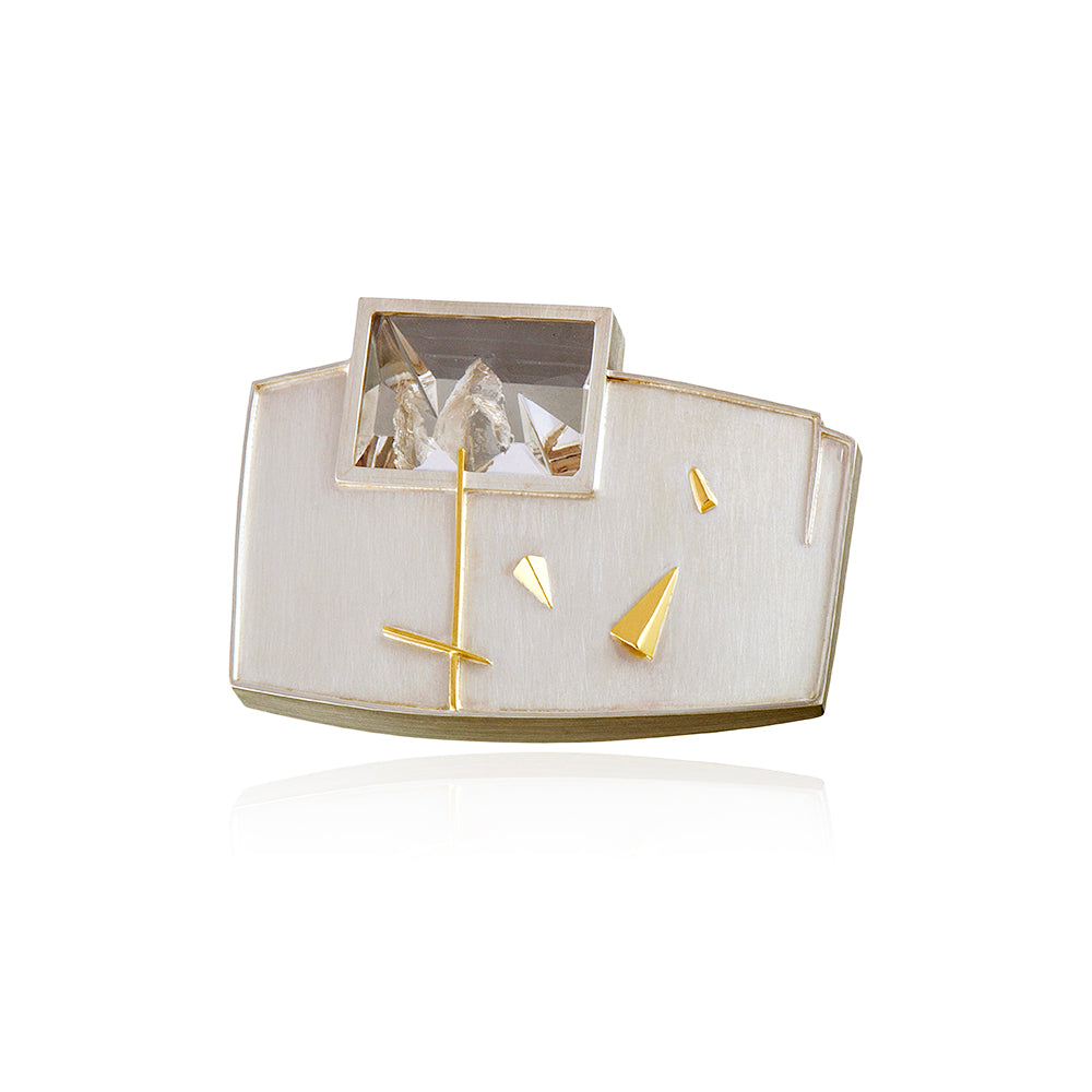 positive negative brooch