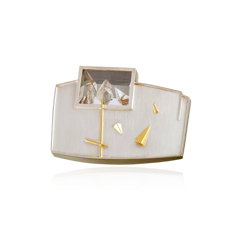 "Positive Negative" Brooch