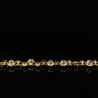 Moonstone and Sapphire "Music Notes" Bracelet